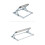 Foldable Stainless Steel Stand Adjustable Cutting Machine Material Support Frame for Cutting Stand Workbench Lift,A 7