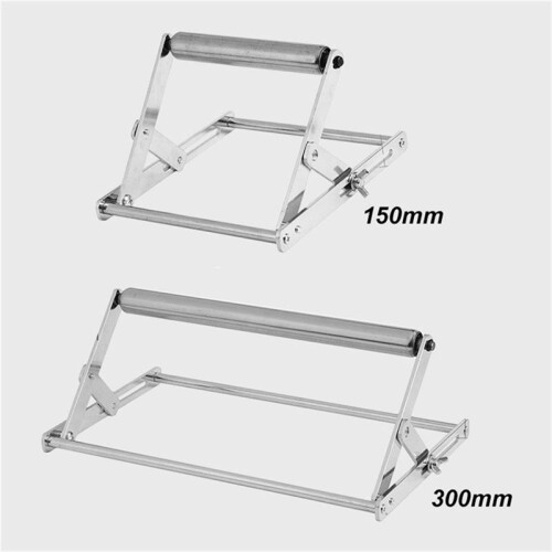 Foldable Stainless Steel Stand Adjustable Cutting Machine Material Support Frame for Cutting Stand Workbench Lift,A 2