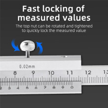 Depth Gauge Vernier Caliper Metal Calipers Woodworking Tools Caliber Measuring Tool Steel Gauges Depth Measurement 200mm