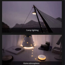 LED-Lichtstrip IPX4 Waterdicht Campinglichtsnoer 1800mAh Buiten Noodzaklamp 10M voor Buitentuin,A
