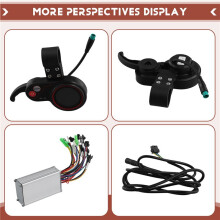 TF100 LCD Display Dashboard 5PIN+36V/48V 350W Controller Kit för Elektrisk Skoter Elcykel