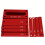 Fonson Tools,9Pcs Metric Setup Blocks Height Gauge Set-Precision Setup Bar Blocks W/Size Marking-Stackable Woodworking Measuring 7