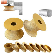 Grinding Stone Grinding Wheel, 3 Inch Profile Hand Grinding Stone Wheel, Round Dry Vacuum Brazed Grinding Stone Grinding Wheel (45Mm)