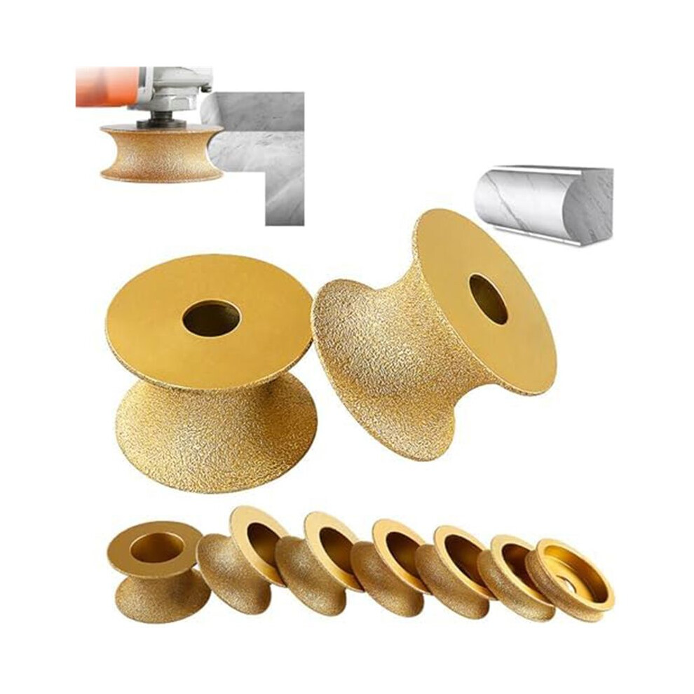 Grinding Stone Grinding Wheel, 3 Inch Profile Hand Grinding Stone Wheel, Round Dry Vacuum Brazed Grinding Stone Grinding Wheel (45Mm) 4713517813624