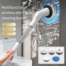 Electric Cleaning Brush, Replaceable Brush Electric Scrubber, Multifunctional Electric Scrubber