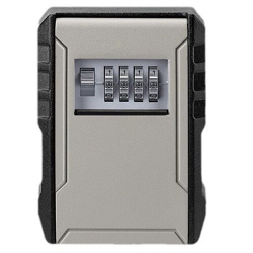 Large Space Design Password Key Box Gray Car Key Safe Box for Home Apartment Lockbox Installation 1