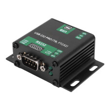 USB-RS232 Bidirektional-Adapter 150 kbit/s 70,5  52 mm Aluminium