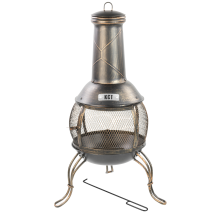 KCT Classical Chiminea Outdoor Garden Patio Heater Log Burner for BBQs Camping