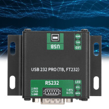 USB to RS232 Bidirectional Serial Adapter Module, Aluminum Alloy, 70.5x52mm