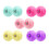 10 Peças de Pompons de Patins com Jingle Bells - Pompons de Patins de 3,1 Polegadas Fuzzy (5 Cores) 1
