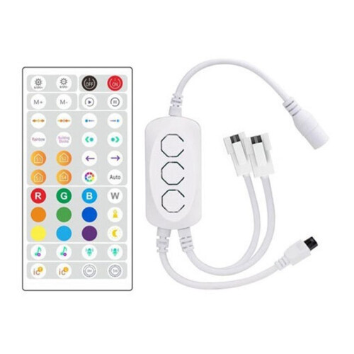 LED Controller 44 Keys  Voice-Activated Intelligent Dimming Color Temperature Strip Light Controller B