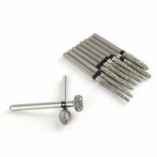 50 Pièces 1,6 mm FG Fraises Noires Accessoires de Polissage à Vitesse pour Couper, Sculpter, Façonner, Retouche, Gravure, Finition