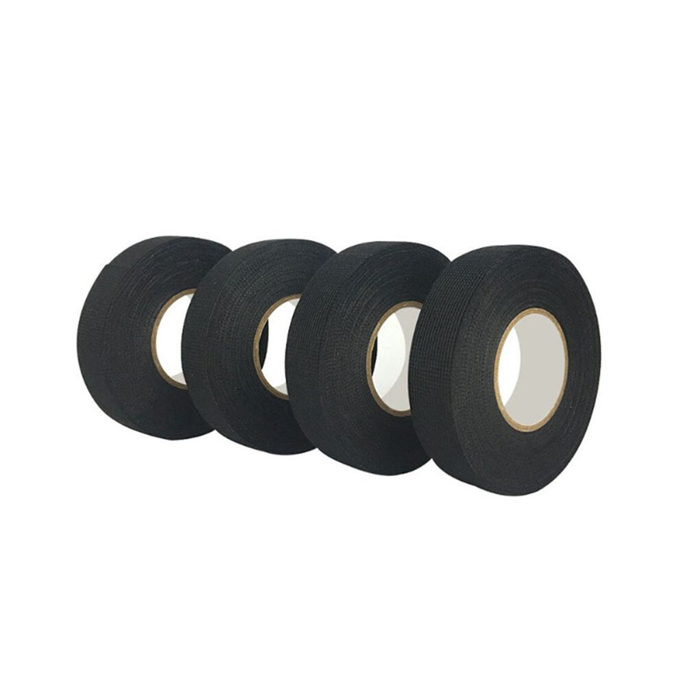 4Pcs 25Mmx25m Flame Retardant Adhesive Cloth Tape Heat-Resistant Fabric Base Wire Harness Tape For Cable Harness Protect 6031029013539