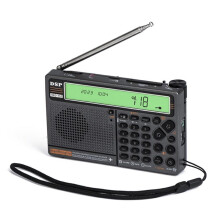 HANRONGDA HRD-757 Rádio Banda Completa AM/FM/SW UHF/VHF/Airband Cartão TF APP Controle Remoto Luz Verde