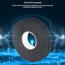 4PCS 25mmx25m Flame Retardant Adhesive Cloth Tape Heat-Resistant Fabric Base Wire Harness Tape for Cable Harness Protect