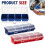 6Pack Screw Organizer Box with Lids 4 Compartments Tool Bin Divider Compartment Containers Sorting Screw Toolbox Case 6