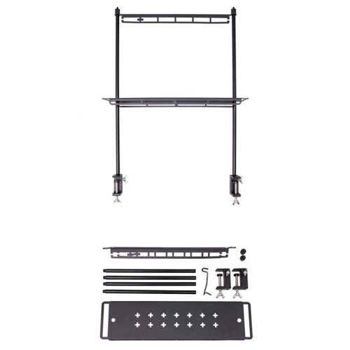 Storage Rack Folding Multi-Layer Rack Camping Tabletop Double-Layer Storage Rack Cutlery Rack Light Rack Long Style