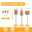 42PCS Sanding Bits for -Rotary Tool Kit, Grinding Stone Set with 1/8inch Shank, Ideal for Sharpening,Grindin 8