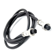 GX16 Luchtvaart Aansluitkabel Vrouwelijke 6pin Luchtvaart Verlengkabel 1M Zuiver Koper Connector