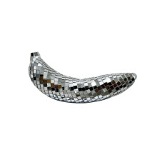 Disco Banana Shape Home Decor Table Bar Stage Rotating Disco Fruit Decoration Accessories Silver