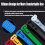 100PCS Buckle Self-Locking Premium Nylon Cable Wire Ties,8 X 200mm Adjustable Reusable Nylon Strap with Buckle 6