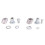 2PCS M14 M10 Angle Grinder Adapter Grooving Machine Adapter Conversion Kit Flange Metal Lock Nuts Slotting 100 150 Type 6