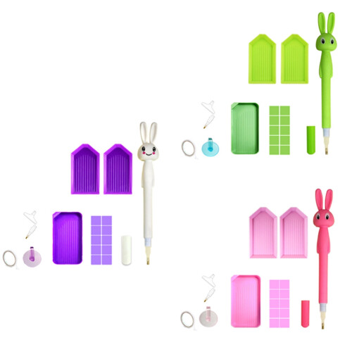 Painting Tools Cute Cartoon Diamond Point Pen Multifunctional Replaceable Pen 1