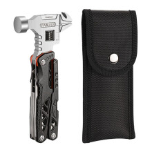 Multifunctional Pliers Multitool Claw Hammer Stainless Steel Tool with Nylon Sheath for Outdoor Camping Hiking
