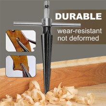 Hand Reamer Tool, Tapered Reamer Set, 3-13mm(1/8In-1/2In) & 5-16mm(½In-5/8In) Bridge Pin Hole Handle Tapered Reamers