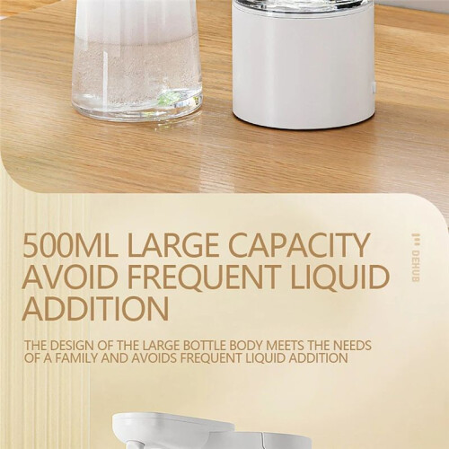 Kitchen 500Ml Automatic Liquid Soap Dispenser USB Rechargeable Touchless Hand High Capacity Detergent Bathroom Dispenser 2