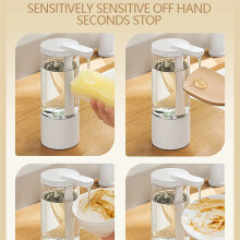 Kitchen 500Ml Automatic Liquid Soap Dispenser USB Rechargeable Touchless Hand High Capacity Detergent Bathroom Dispenser