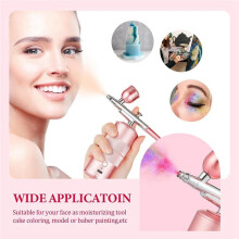 Airbrush Kit Machine, Rechargeable Handheld Airbrush, Professional Cordless Air Brush for Nail Art, Makeup, ()