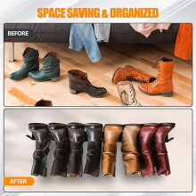 Wader Hangers 2-Pair Boot Rack Garage Boot Storage, Cowboy Boot Holder, Metal Wire Organizer For Entryway