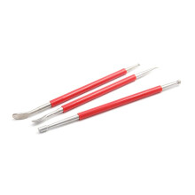 3-Teiliges, Handgefertigtes Leder-Schnitzwerkzeug für Selbermachen, Leder-Schnitz-Rakel-Shaper-Rakel-Set