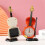 Simulation Violin Alarm Clock Musical Instrument Shape Table Clock Living Room Plastic Ornaments,Red 3