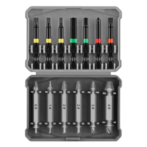 13Pcs Broken Wire Extractor Multifunctional Screw Extractor Take Broken Wire Word Plum Hexagon Screwdriver . 1