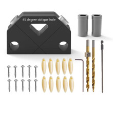 45 Degree Oblique Hole Punch Locator Woodworking Drilling Locator Punching Assistant Positioning Woodworking Tools 8.0mm