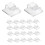 100 Pc Outdoor Light Clips for String Lights Self Adhesive  Cable Hooks Wire Clips Hooks Cord Organizer Holder Clear 1