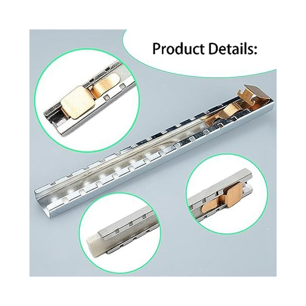 Flat Soapstone Holder Steel With 18 Natural Soapstone Pencil Refills,Perfect For Marking Steel,Aluminum And Cast Iron 6034255972885