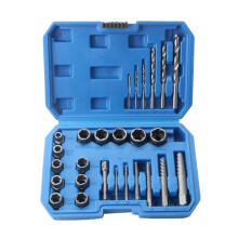 26-Piece Hex Screw Tool Sleeve Broken Wire Extractor is Used to Remove Damaged Studs, Bolts and Screws.