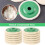18 Pack 4 Inch Round Wool  Disc Wheel Pad, for 100 Angle Grinder, Buffing Polishing Buffer Bore Dia Green 5