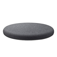 Morbido Cuscino Futon da 16 Pollici, Cuscino Rotondo nel Memory Foam Imbottito per la Casa, Cuscino Antiscivolo per Sedia Futon, Grigio Scuro
