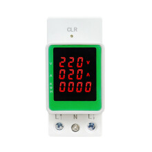 3IN1 100A AC160-275V NapięCie PrąDu KWH Miernik Monitora Energii Elektrycznej VOLT AMP Woltomierz Amperomierz Watomierz Szyna Din