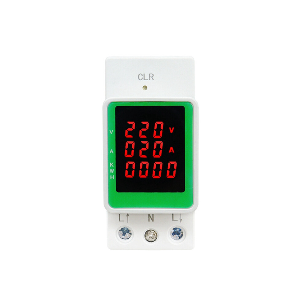 Photos - Other Electrical Equipment 3IN1 100A AC160-275V Voltage Current KWH Electric Monitor Meter VOLT AMP Voltmeter Ammeter Wattmeter Din Rail