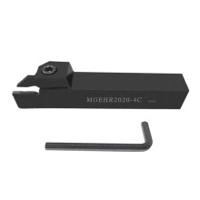 Support Externe pour Outil de Tournage de Tour MGEHR2020, 4 Supports D'Outils de Rainurage + 10 Inserts de Rainurage en Carbure