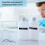 14Pcs Urine Test Complete Kit:2 Portable Empty Bottles,10 Adhesive Temperature Sensitive Test Strips and Keychain 5