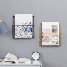 Wall Mounted Bookshelf Door Hanging Organizers Wall Magazine Book Shelves Hanging Wall Files Wire Wall Book Rack-B