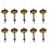 10 StüCk Gaskessel-Wasserverbindungsventil-Hausche, 12 mm LäNge 1