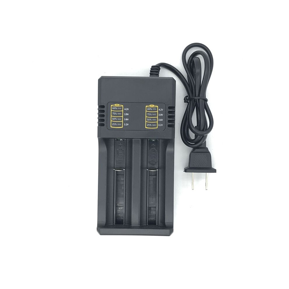 2-Slots Li-Ion Battery Charger 3.7V 18650 16340 14500 Li-Ion Rechargeable Battery Charger 18650 Battery Charger Us Plug 6032797496913