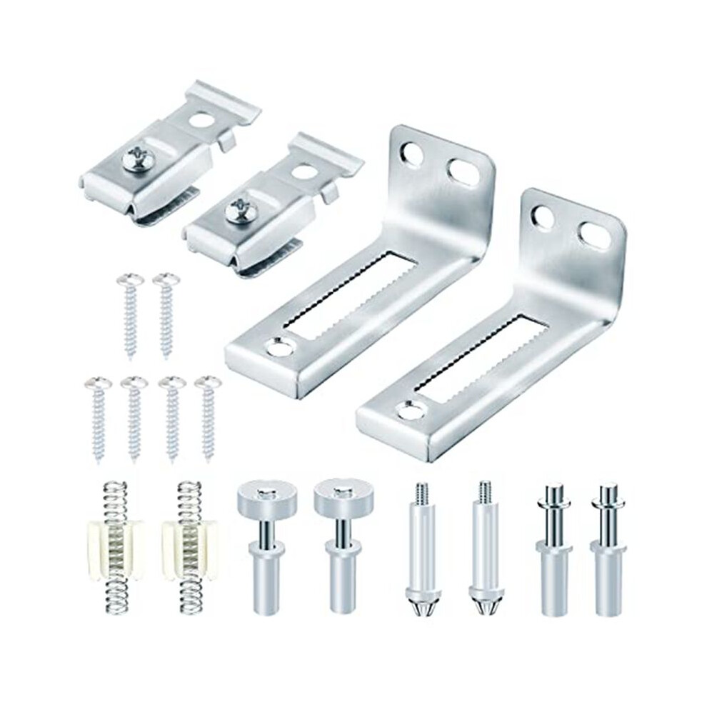 Bi-Fold Door Hardware Repair Kit, Closet Door Hardware For 3/8 Inch Thick Doors,With Top And Bottom Pivots,Guide Wheel 4712339849170